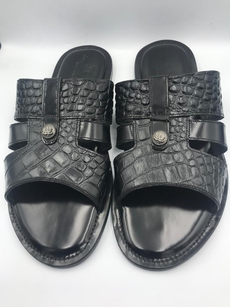 Men's Leather Slippers/Sandals - TCM