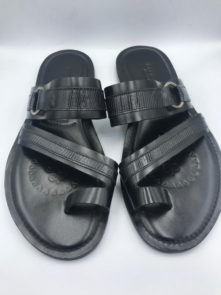 Men's Leather Slippers/Sandals - TCM